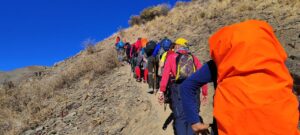 مسیر صعود قله شیرباد از یال سنگی
